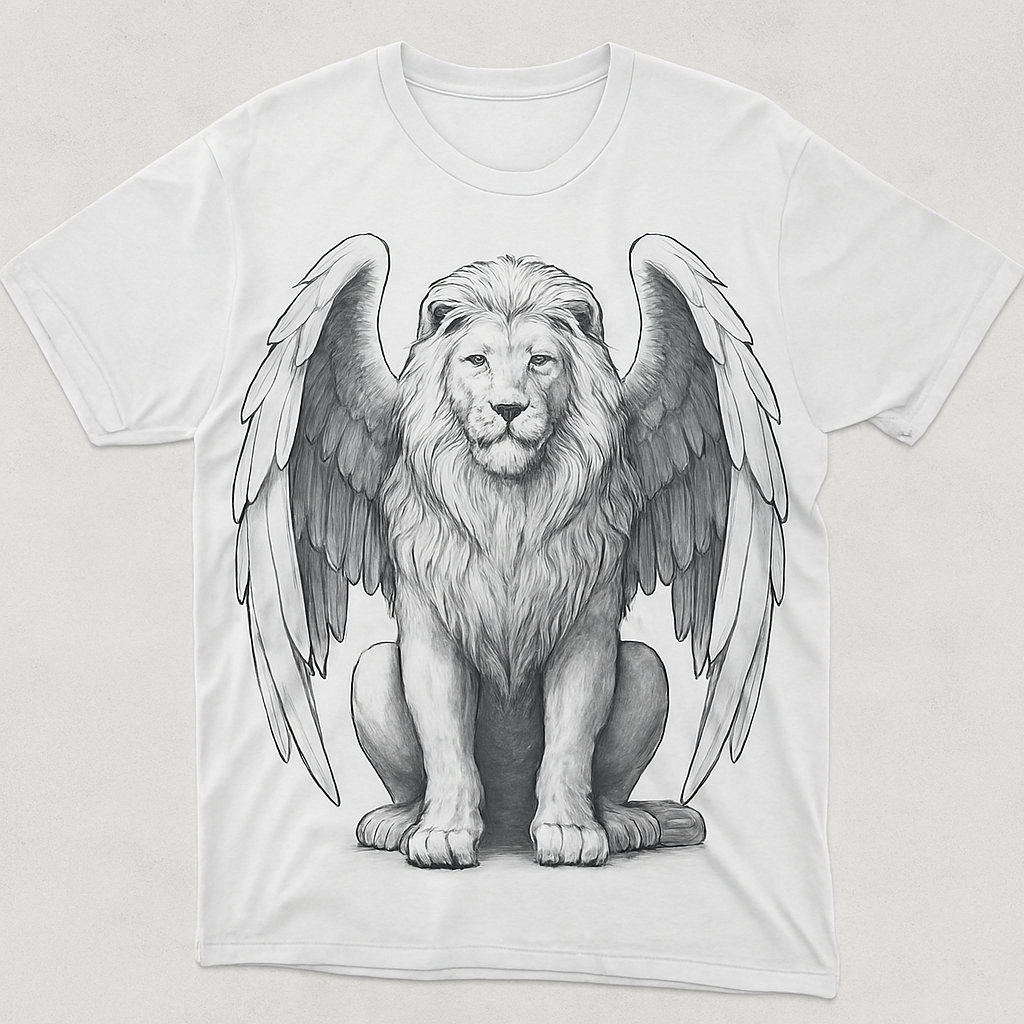 Throne Guardian – Winged Lion Tee